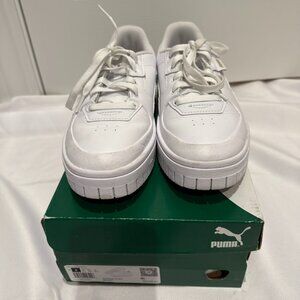 PUMA Cali Dreams White Leather sneakers- Women's Size 8